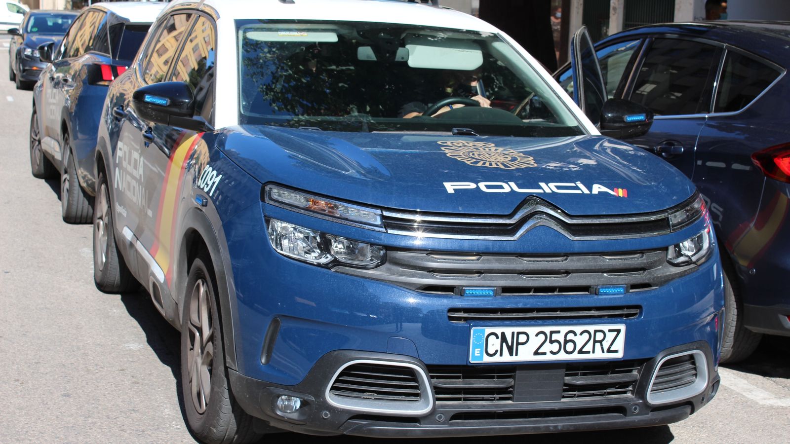 Un vehicle de la Policia Nacional, en arxiu