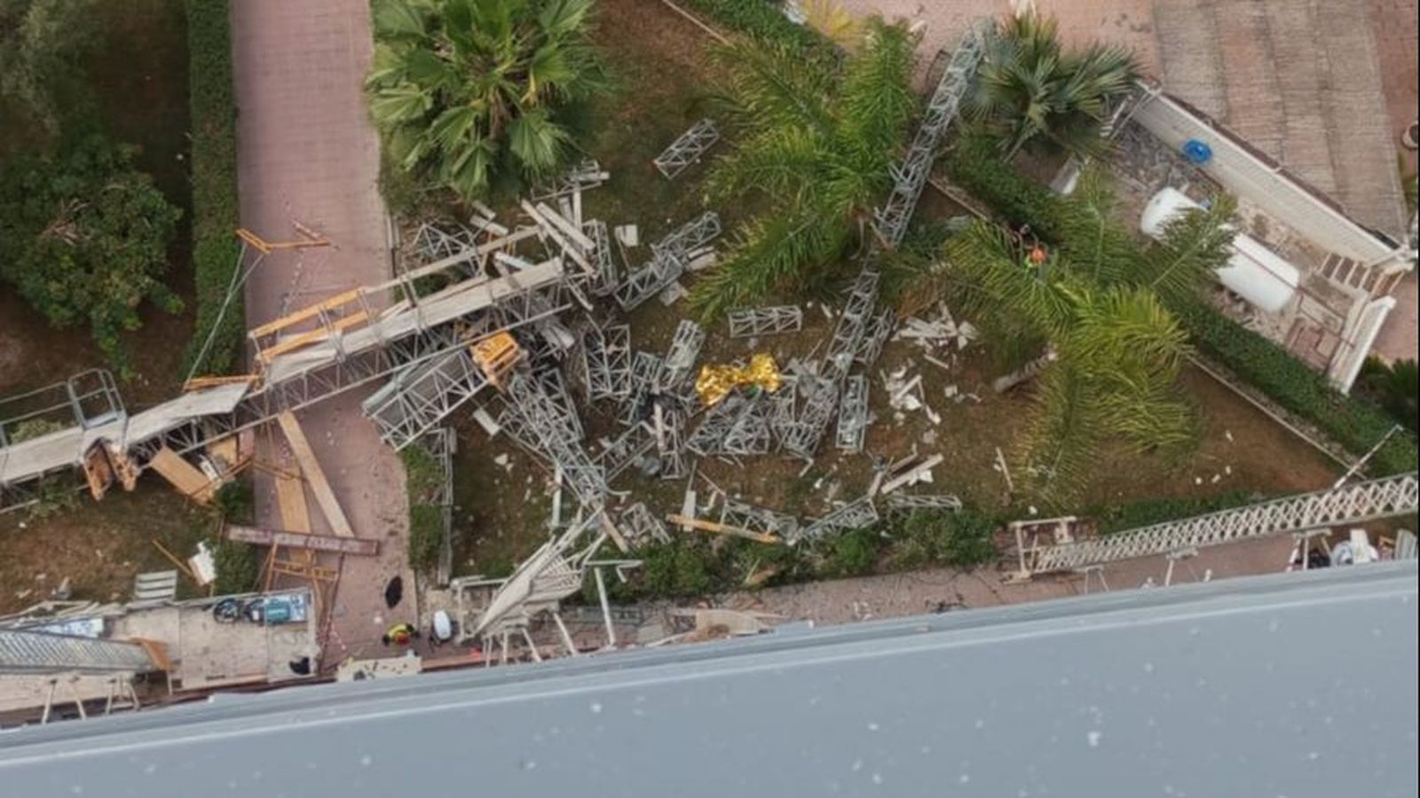 Imatge de la bastida en terra