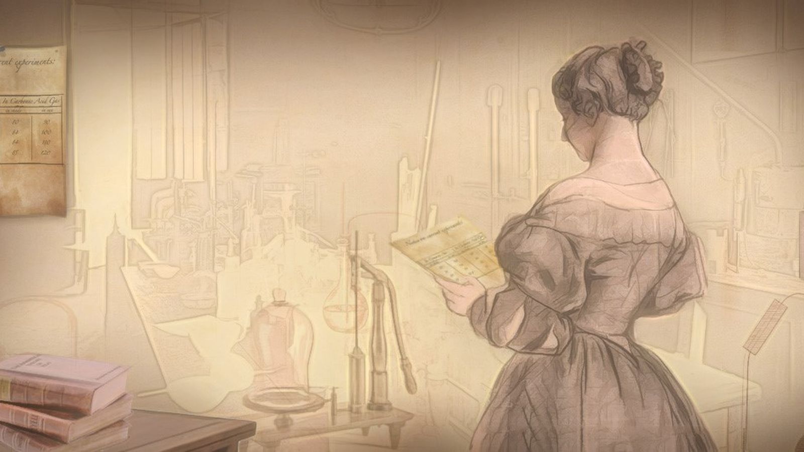 Una il·lustració d’Eunice Foote. No hi ha fotos ni retrats d’ella. Foto: Carlyn Iverson/NOAA Climate.gov