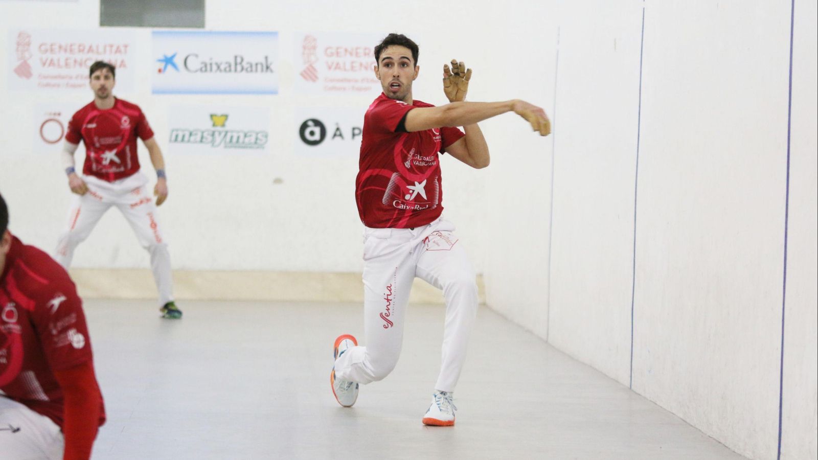 Álvaro Gimeno, durant la partida contra l'equip de Pedreguer