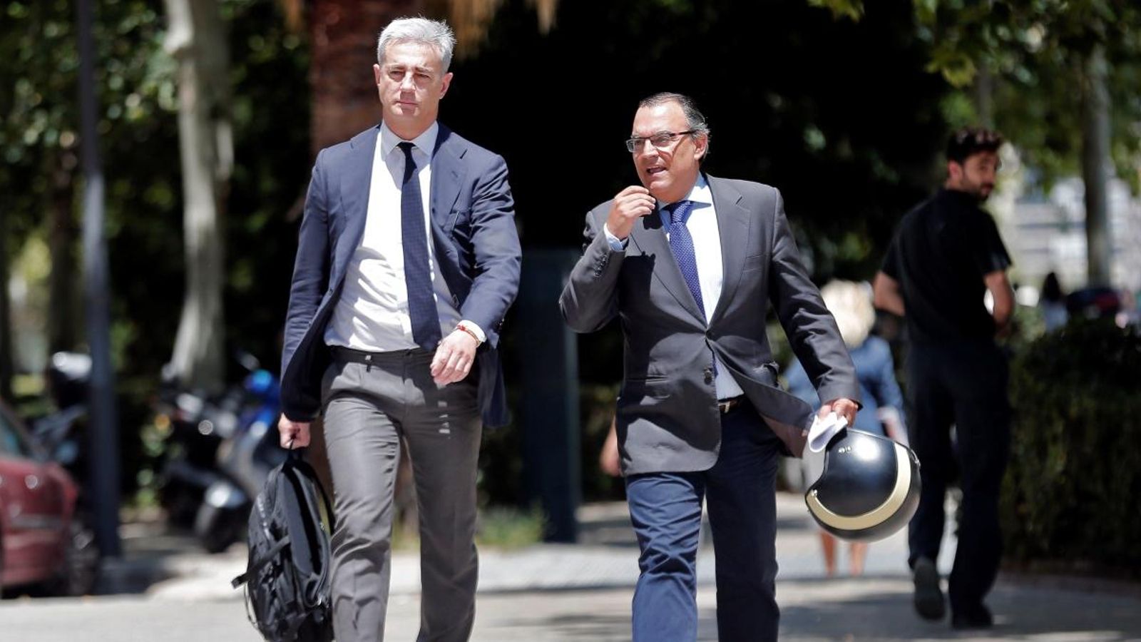 Ricardo Costa arriba a la Ciutat de la Justícia