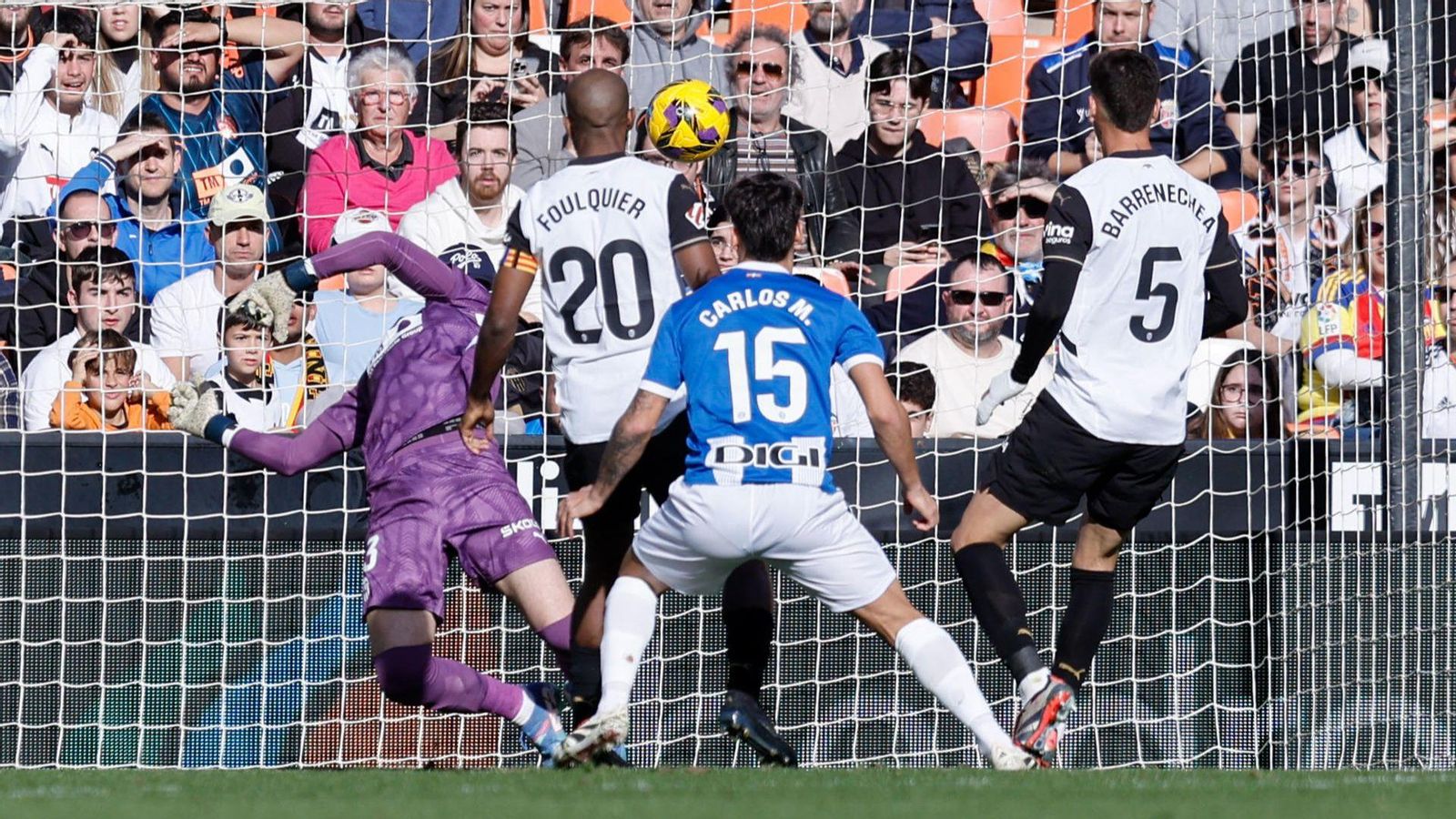 L'acció del primer gol