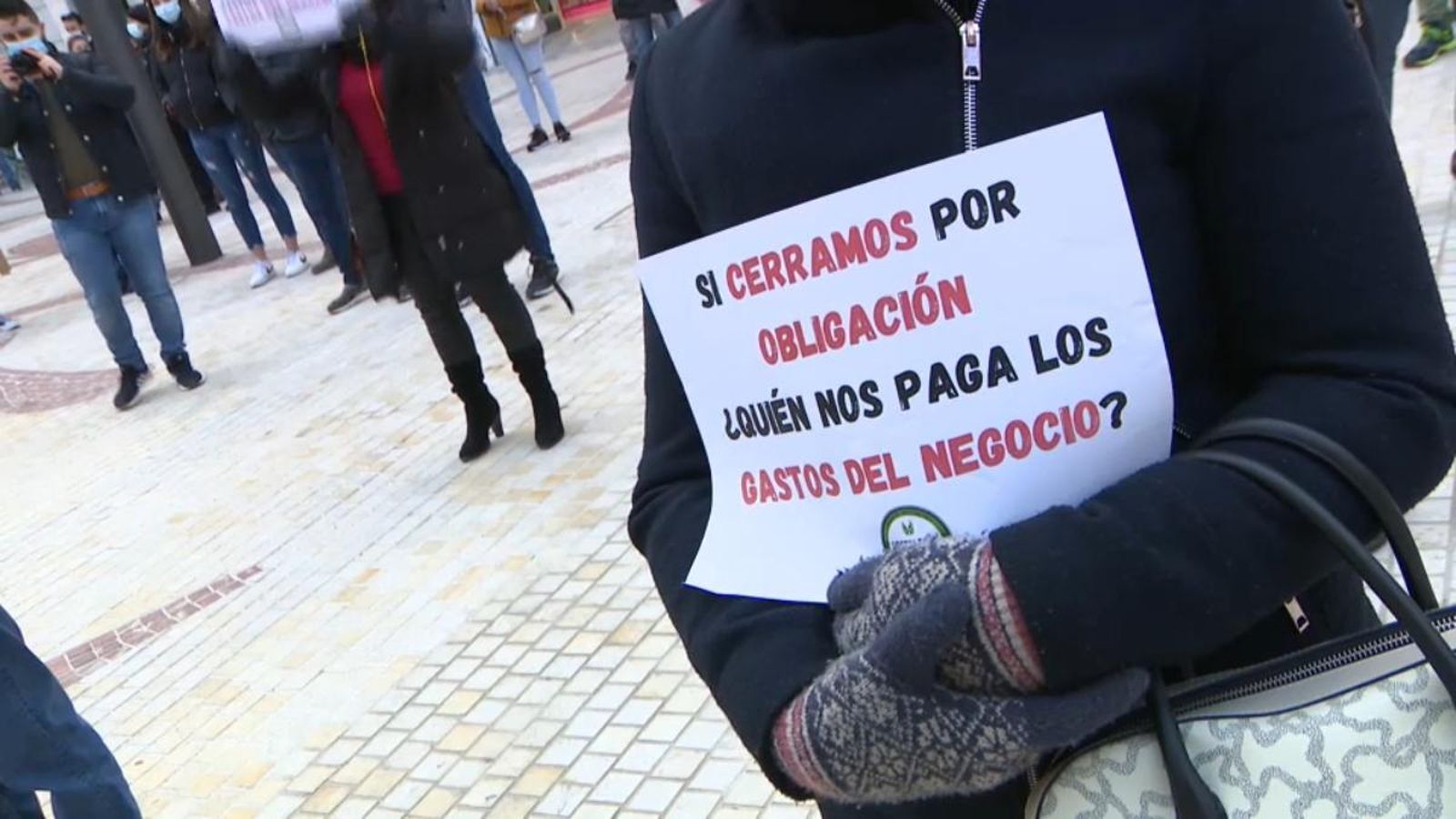 Un moment de les recents protestes del sector de la restauració