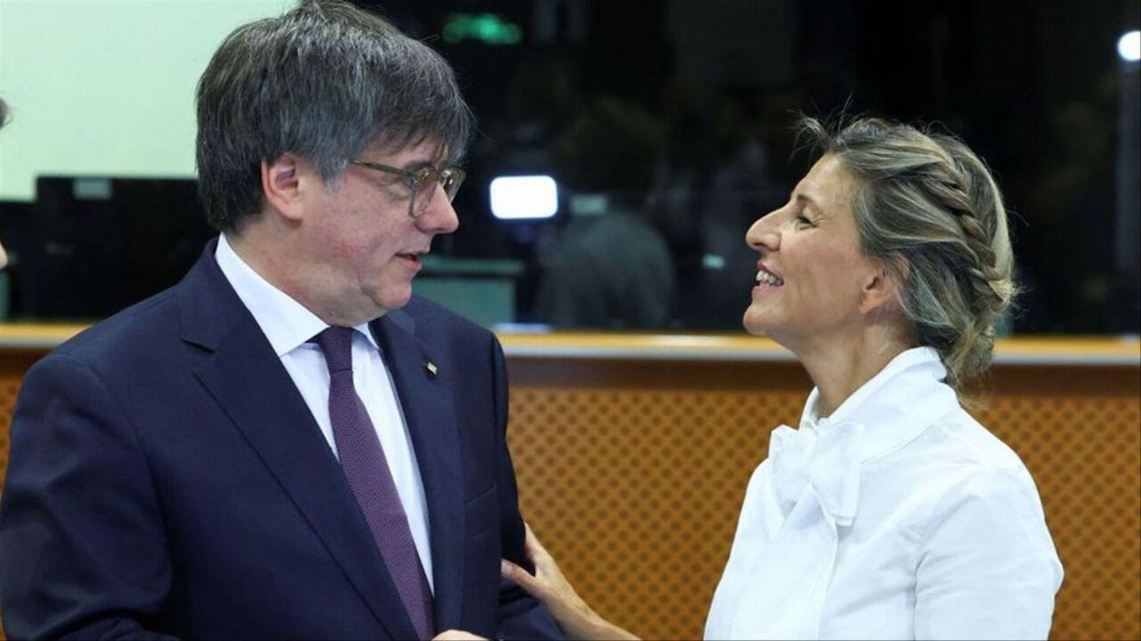 Carles Puigdemont i Yolanda Díaz aquest dilluns a Brussel·les