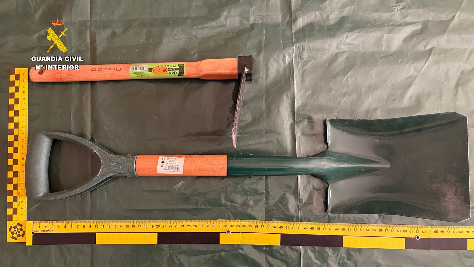 Dos de les ferramentes utilitzades al crim