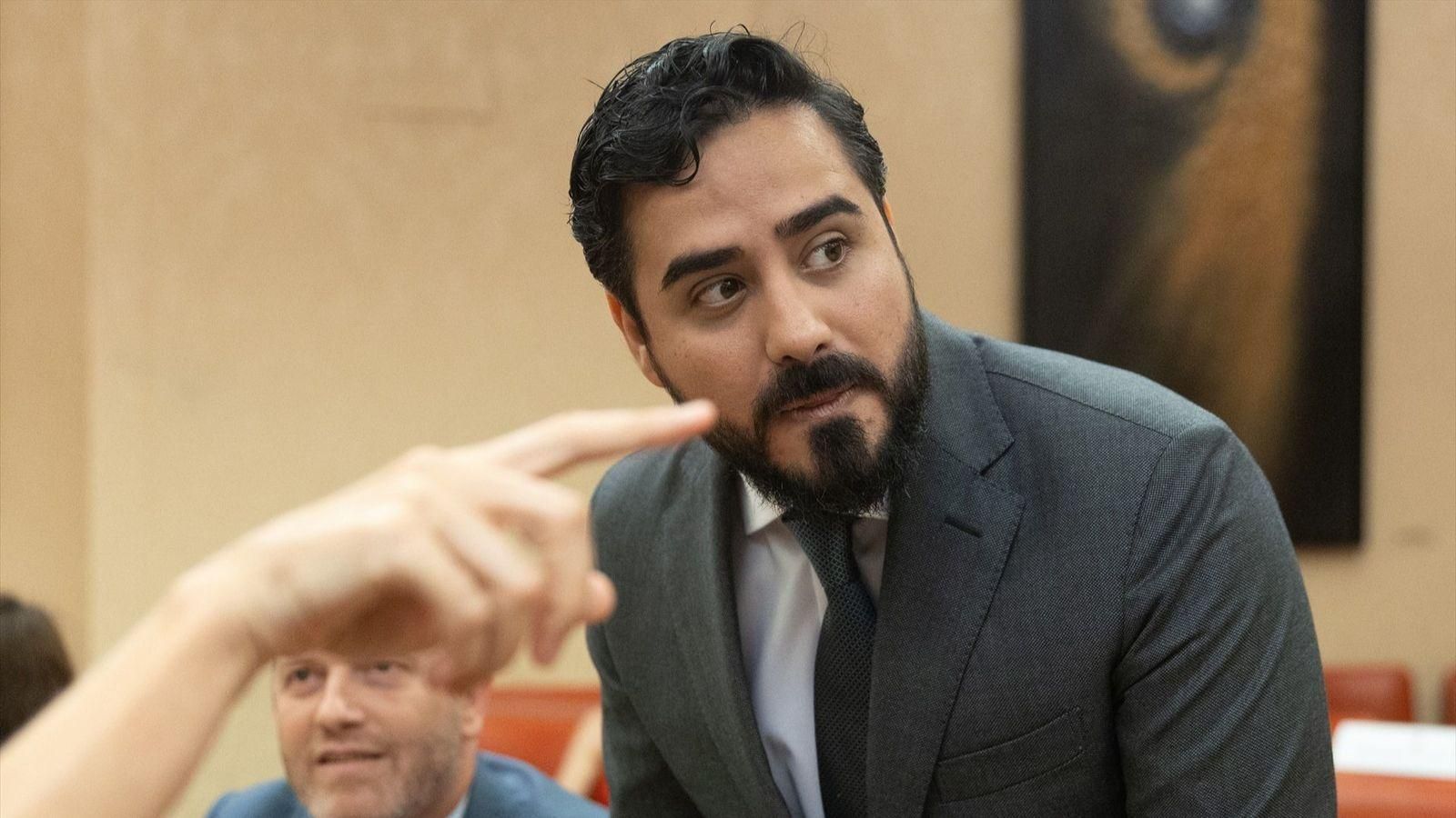 Alvise Pérez, durant l'acte d'acatament de la Constitució el passat 1 de juliol en el Congrés