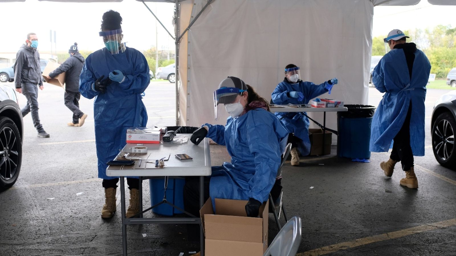 Personal sanitari a Milwaukee (Estats Units)