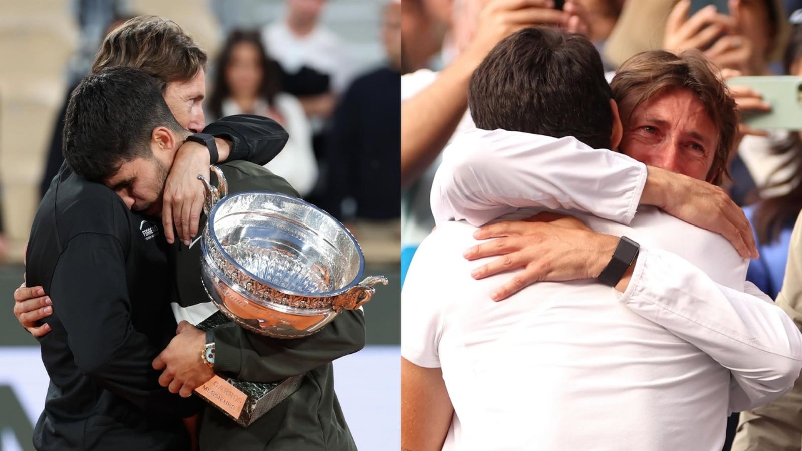 Imatges de Carlos Alcaraz i Juan Carlos Ferrero