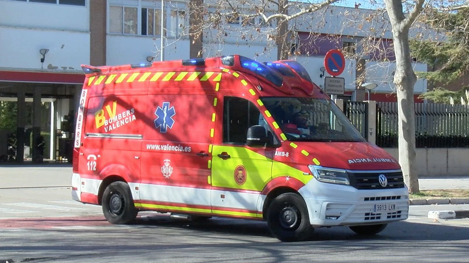 Imatge d'arxiu d'un vehicle del departament de Bombers de l'Ajuntament de València