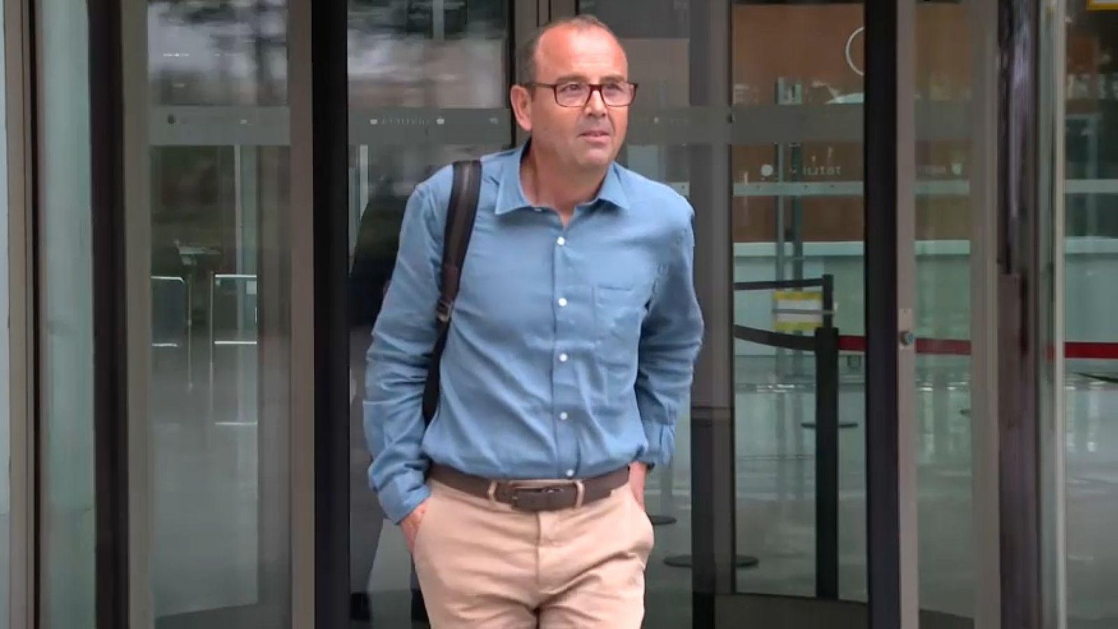 José Ángel Núñez, cap de l'Aemet a la Comunitat Valenciana, en eixir de declarar al jutjat