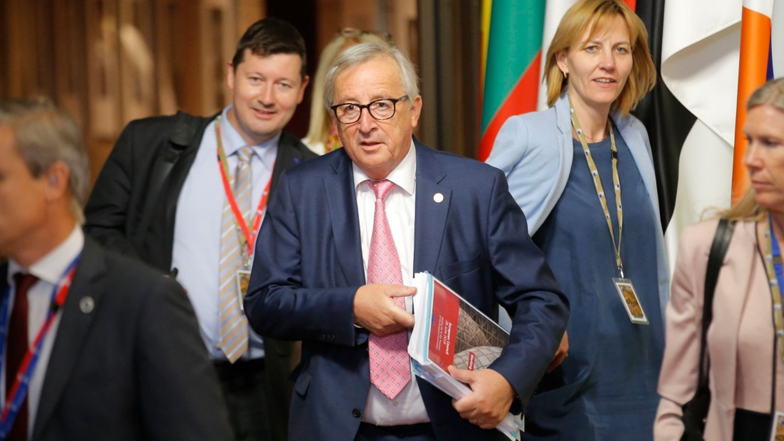 El president de la Comissió Europea, Jean-Claude Juncker, durant la cimera del Consell Europeu