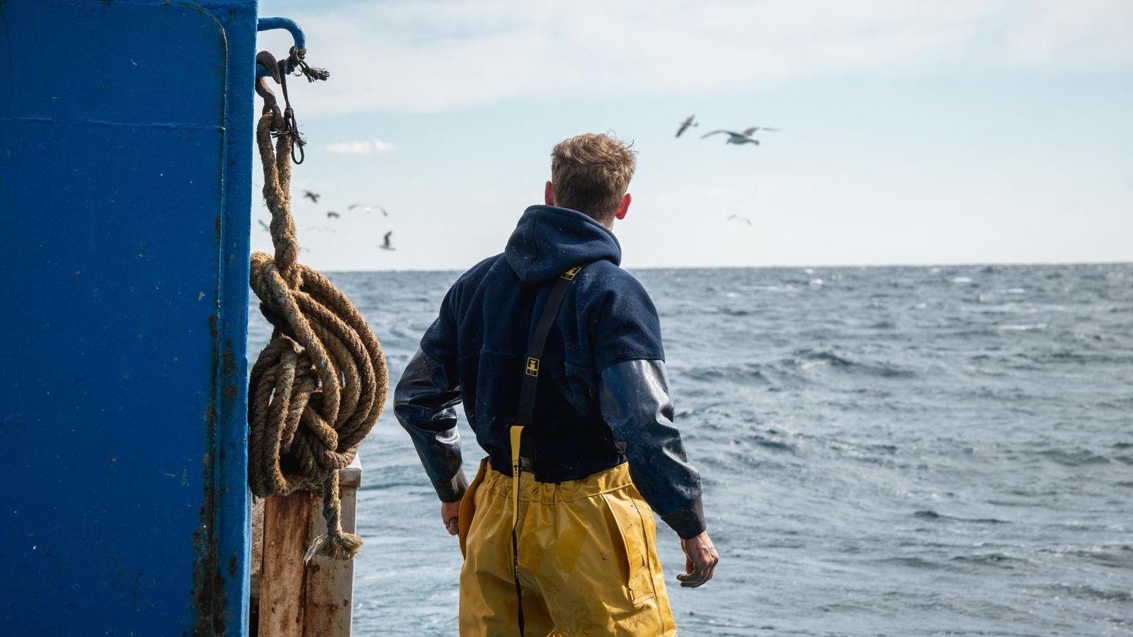 Un pescador, el golf de León, en arxiu