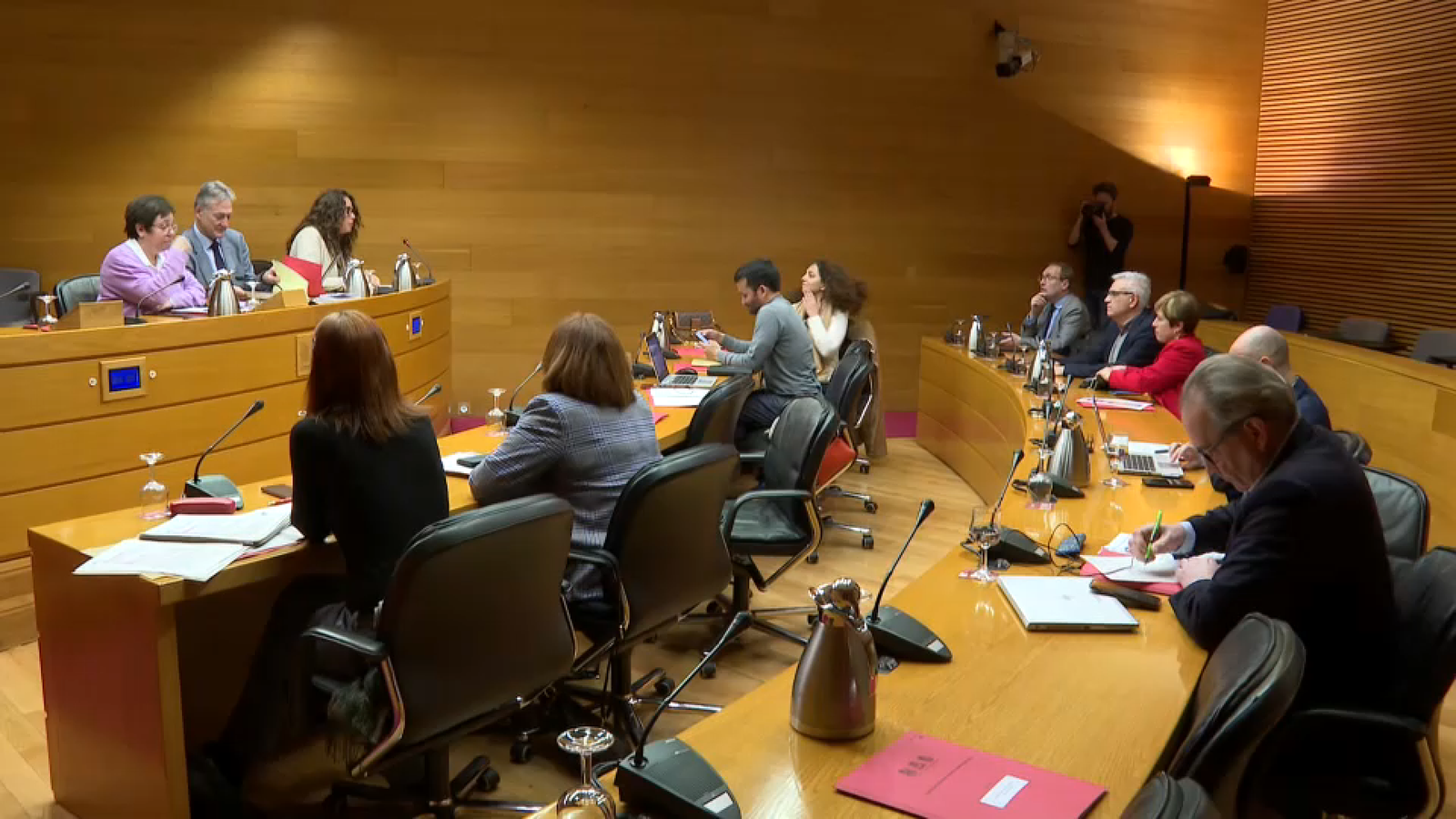 Comissió d'administració local de les Corts que debatut el projecte de llei conta el despoblament