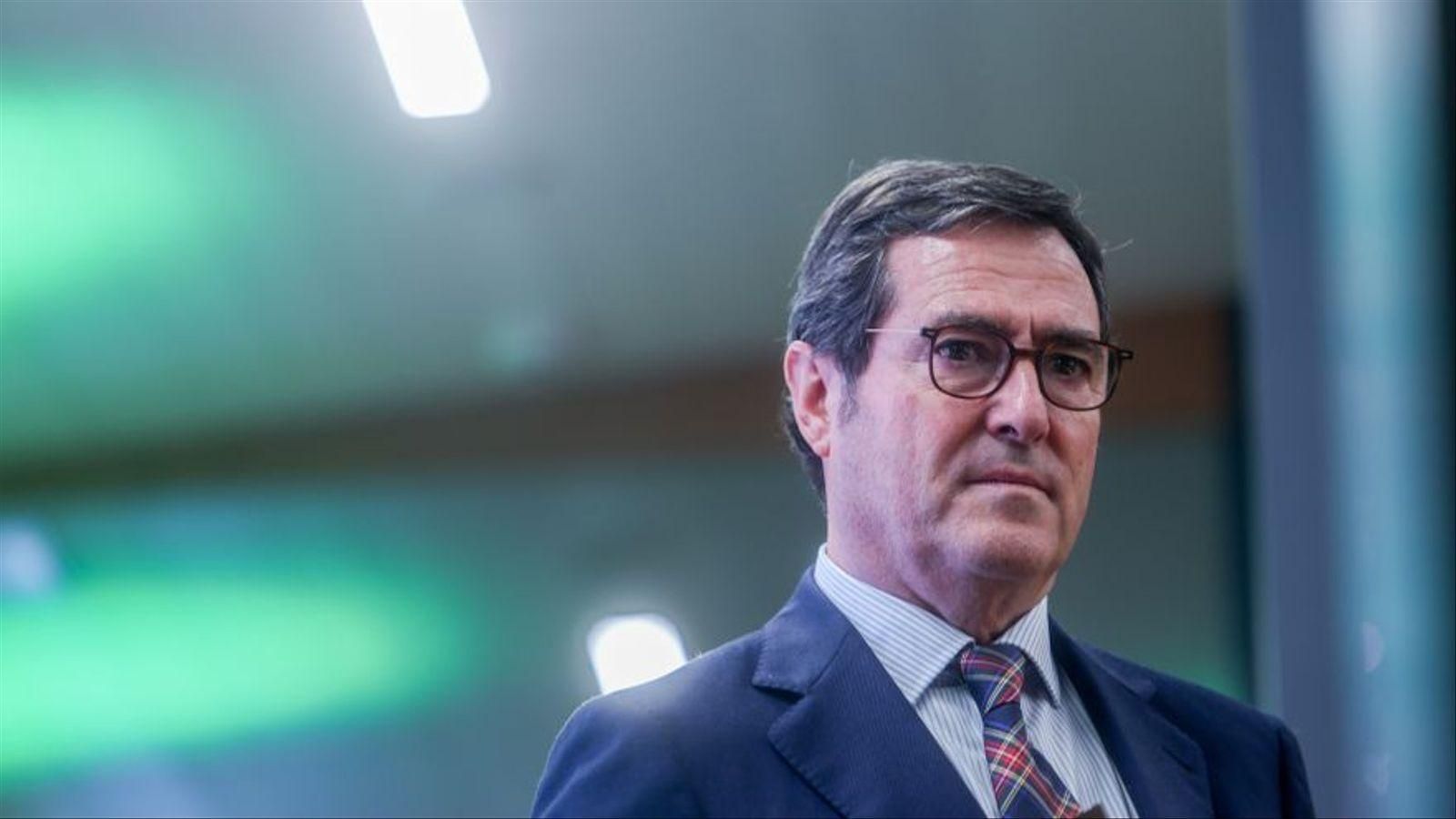 El president de la CEOE, Antonio Garamendi, en una imatge d'arxiu / Ricardo Rubio (Europa Press)