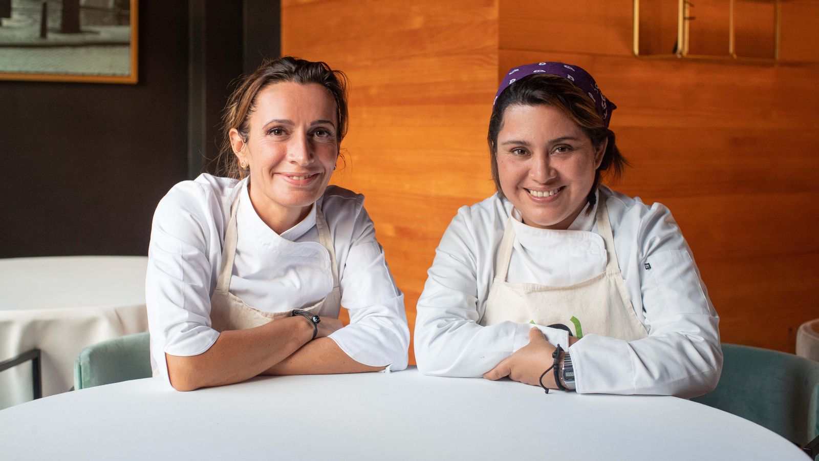 La xef Begoña Rodrigo i la mexicana Àngela Pabellón