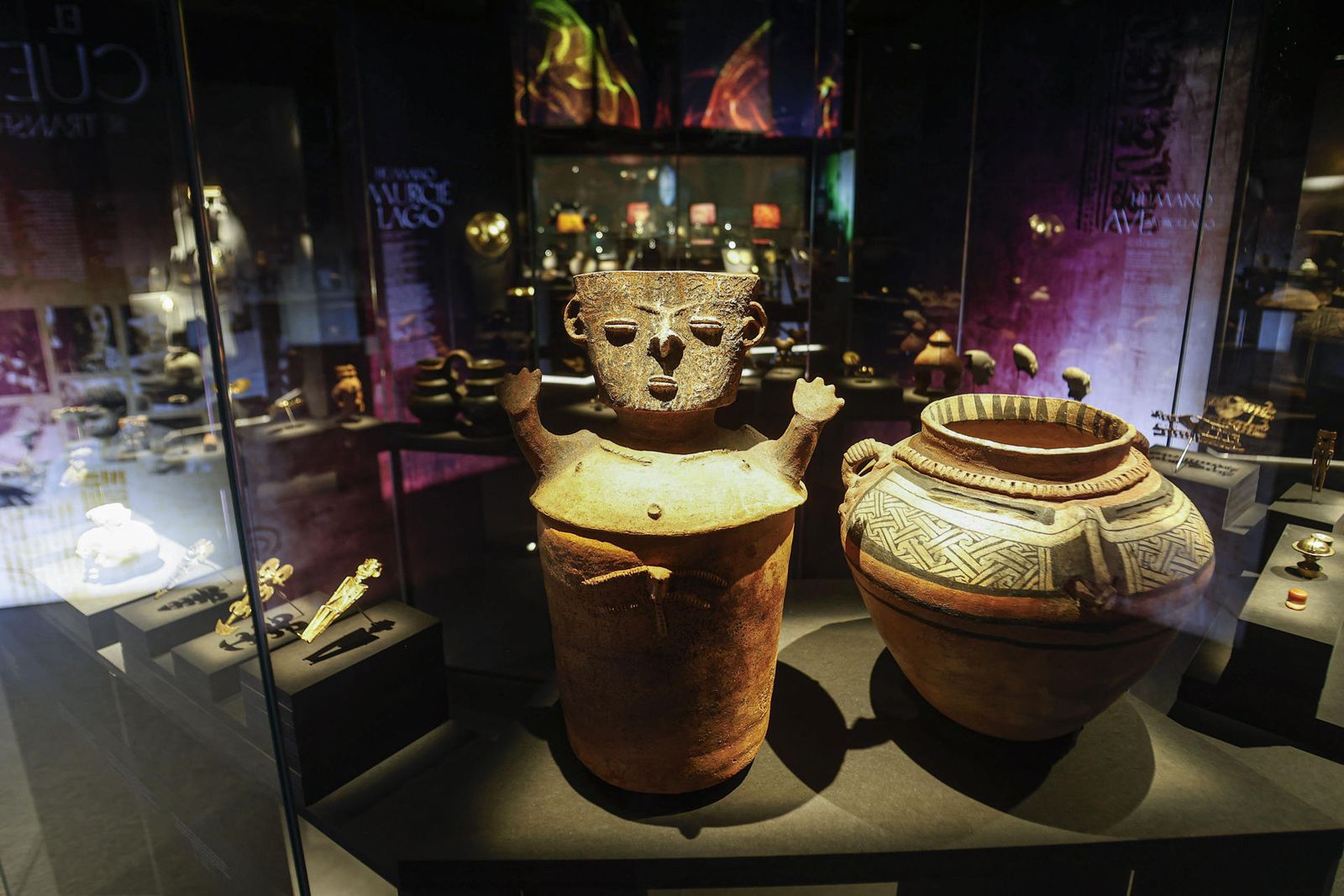 Una de les peces de l'exposició L'or i l'univers. Sabers indígenes de Colòmbia