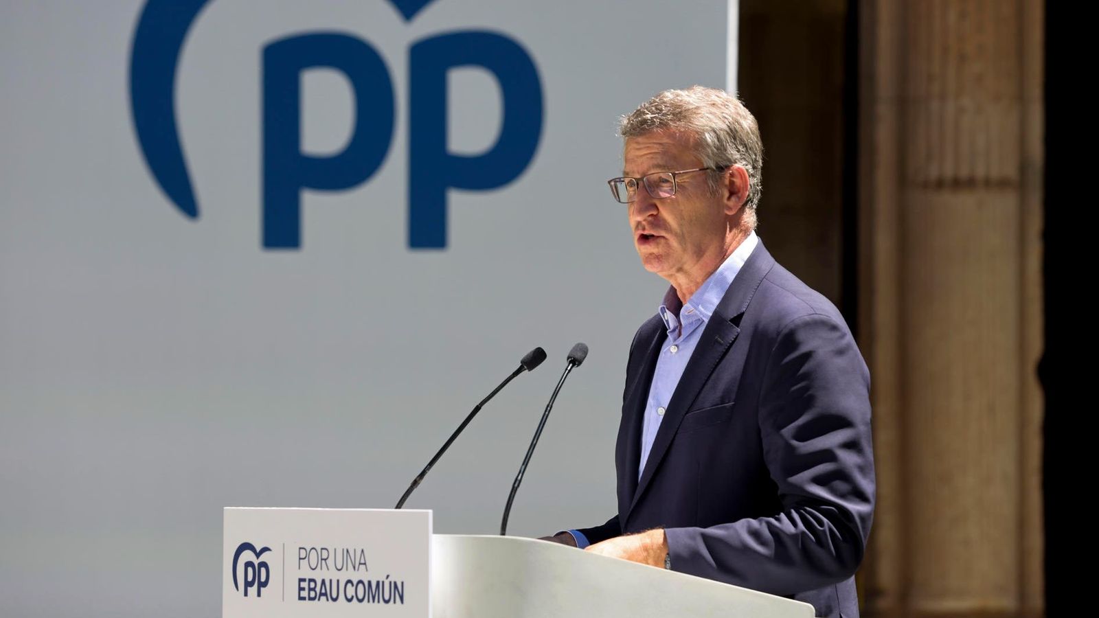 El líder del PP nacional, Alberto Núñez Feijóo, en l'acte sobre la unificació de la PAU en les autonomies governades pel PP