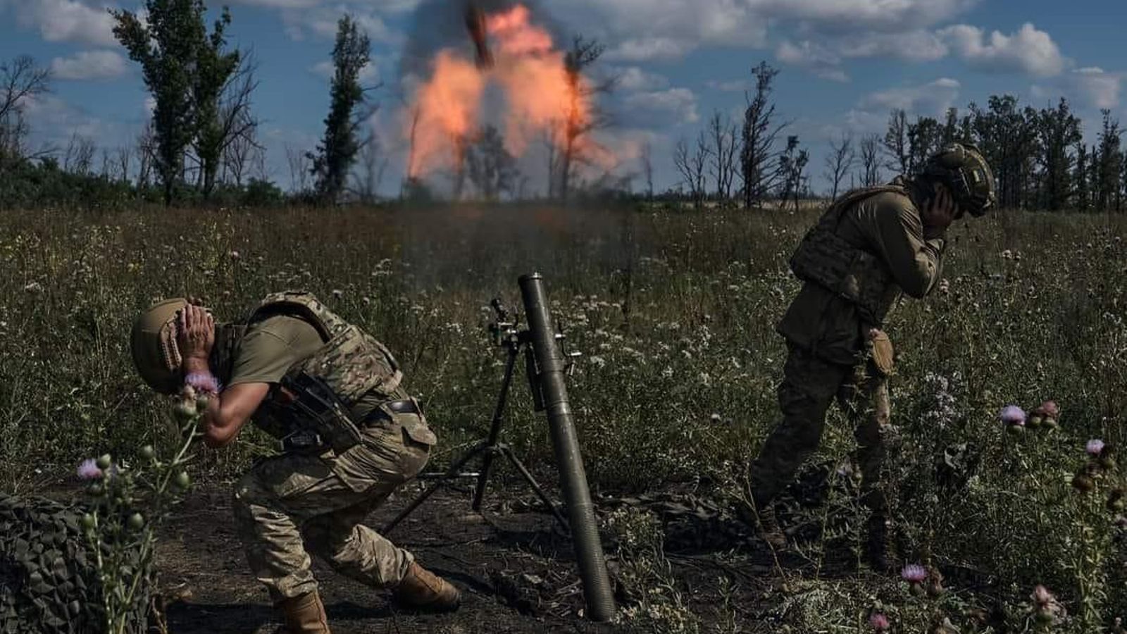 Ofensiva de soldats de l'exèrcit ucraïnés Ofensiva de soldats de l'exèrcit ucraïnés