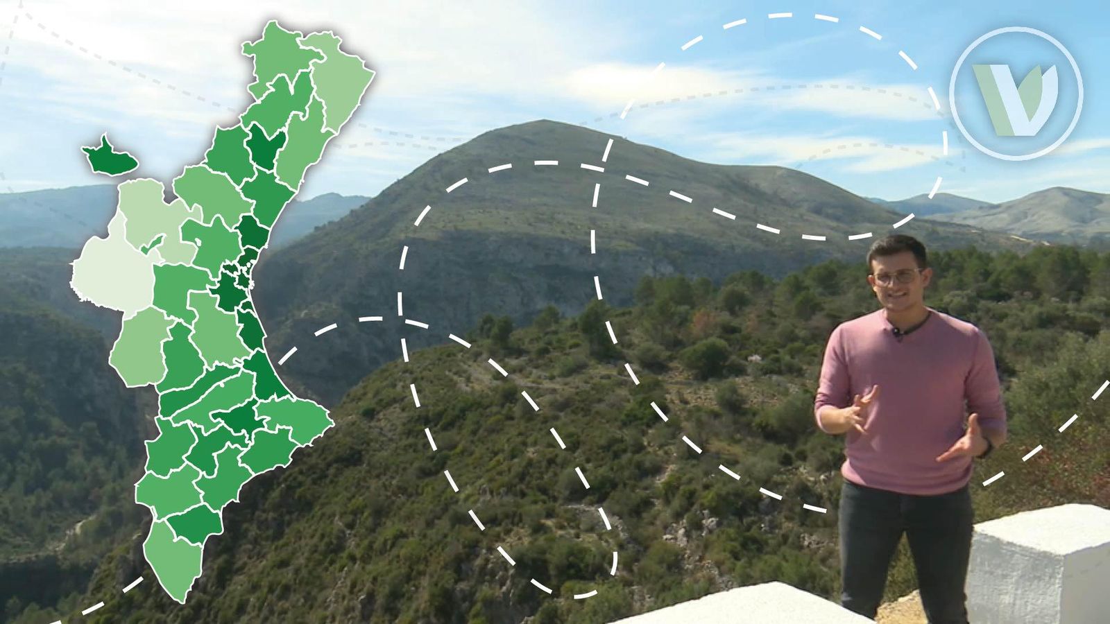 Via verda comarquem mapa