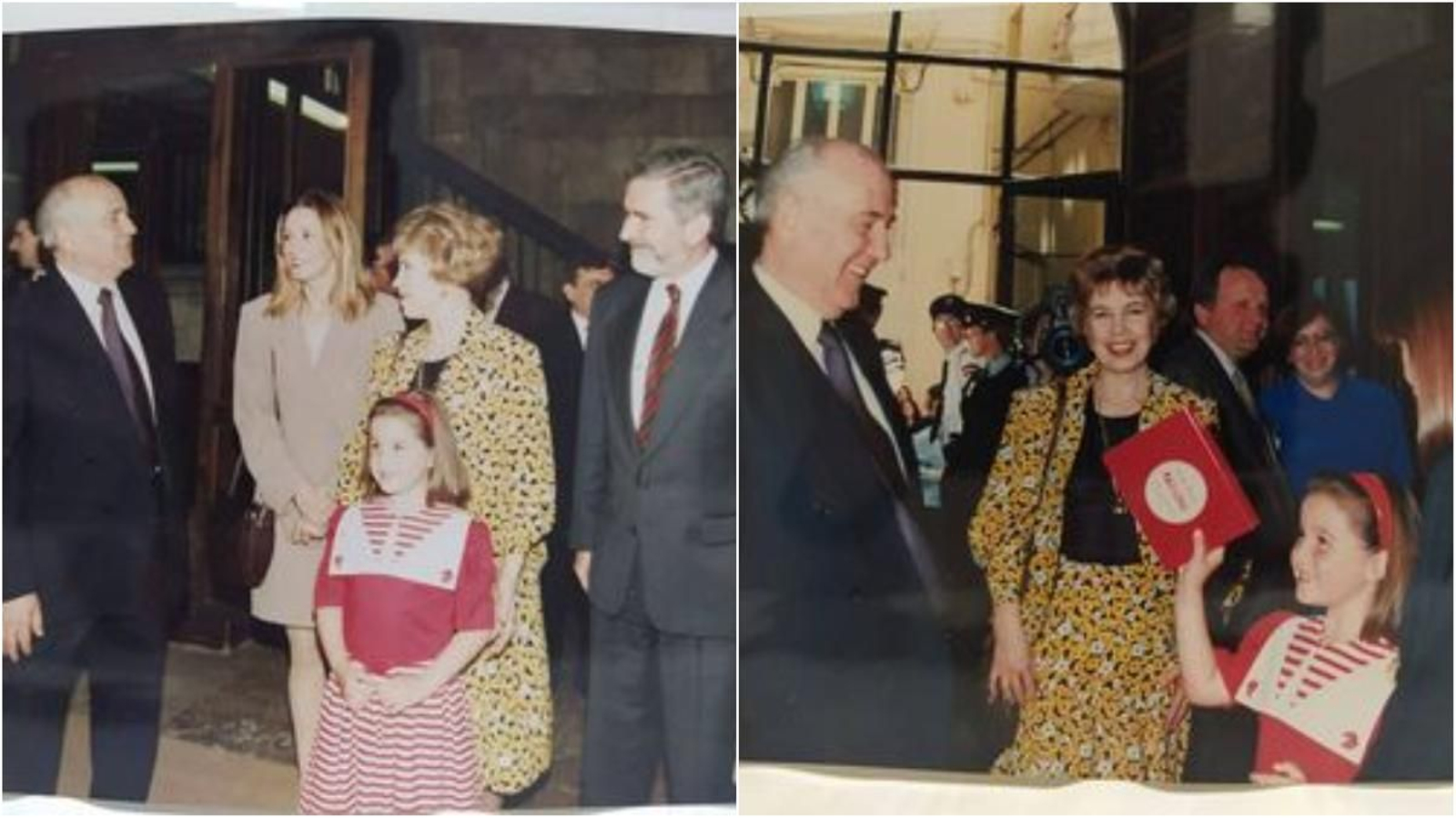 Recepció a Mikhaïl Gorbatxov en el Palau de la Generalitat