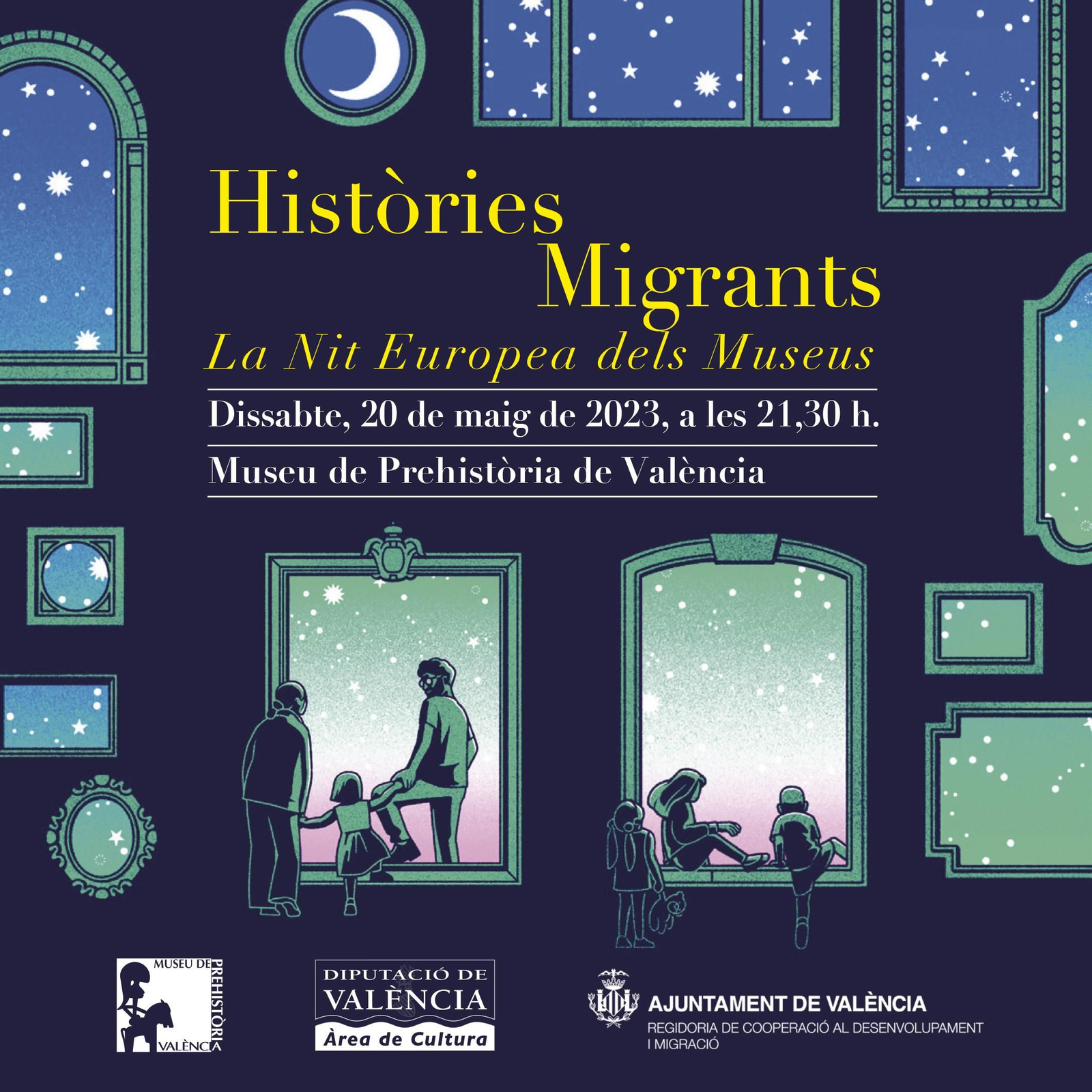 Cartell de l'activitat "Històries Migrants"
