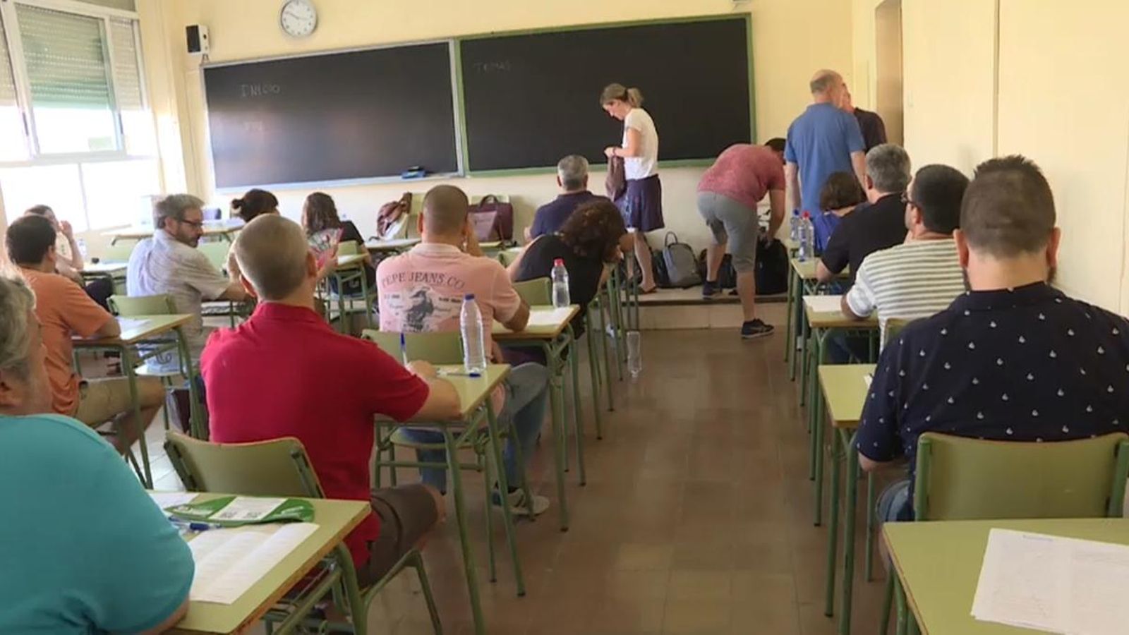 Imatge d'arxiu d'un dels últims exàmens de les oposicions de secundària a la Comunitat Valenciana