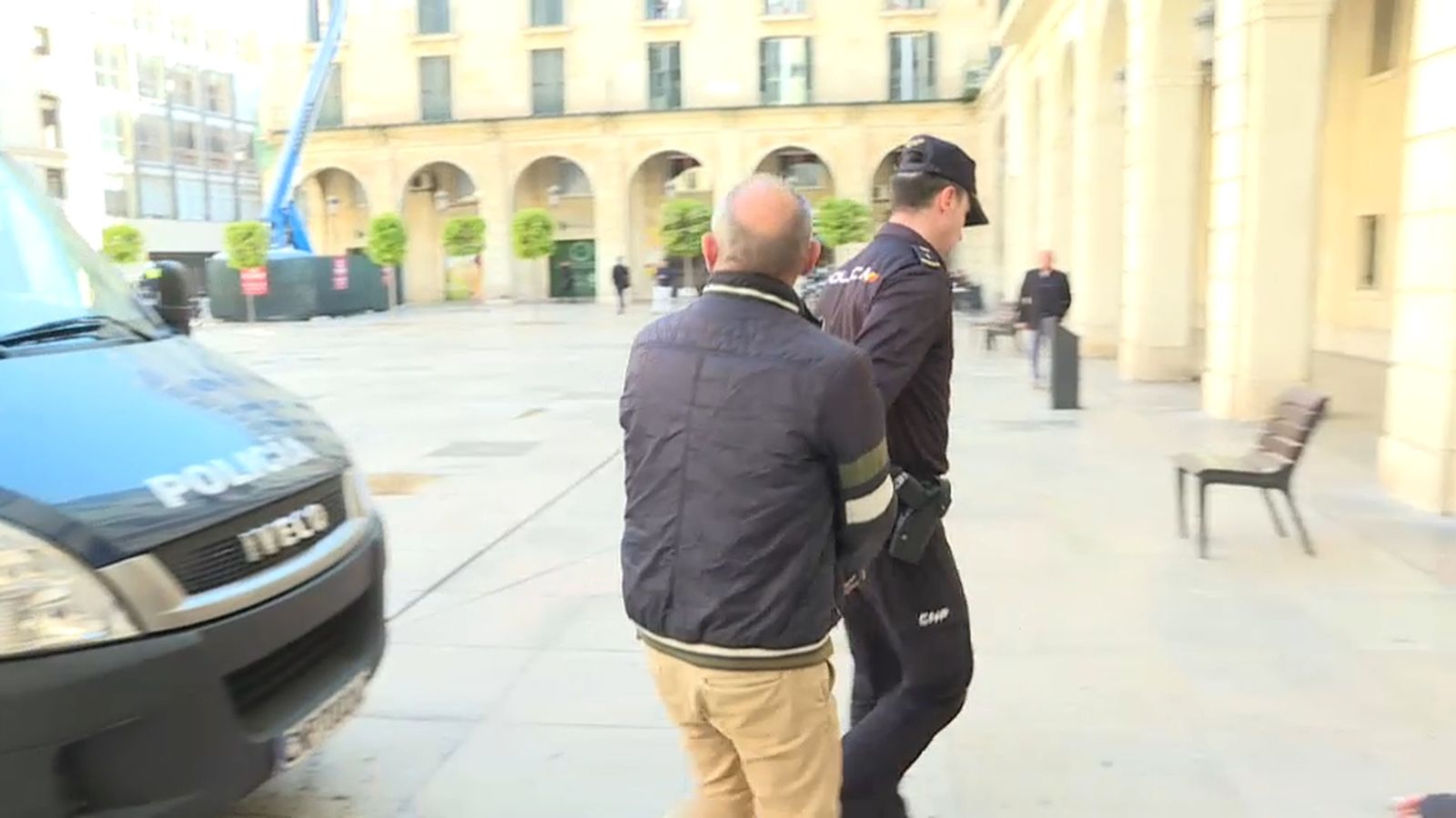 L'acusat, en arribar a l'Audiència Provincial d'Alacant aquest dijous