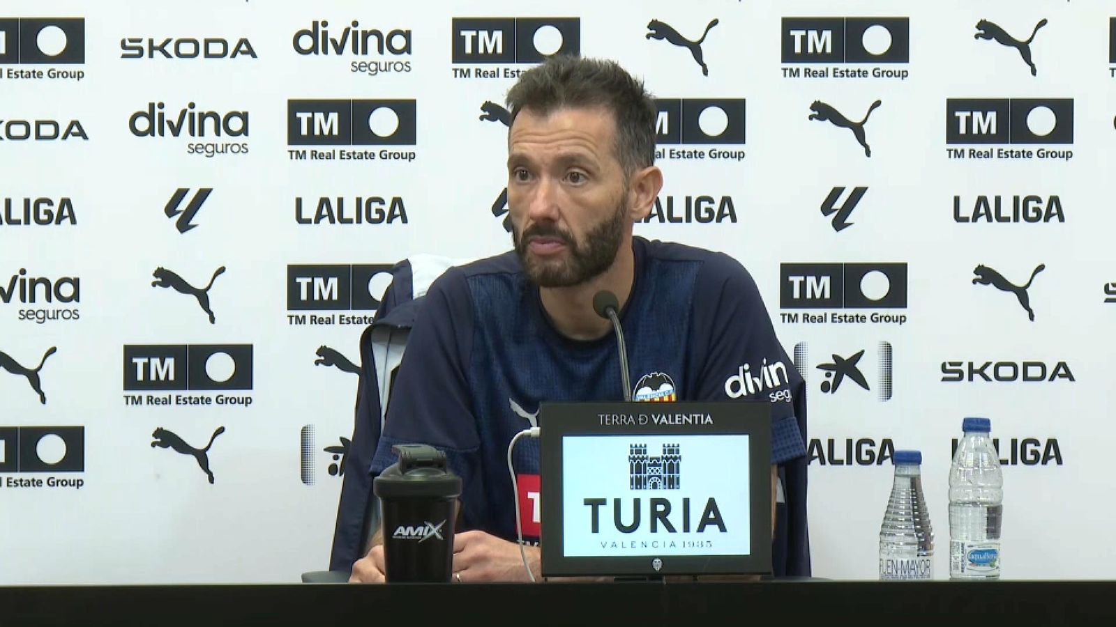 El tècnic del València, Carlos Corberán