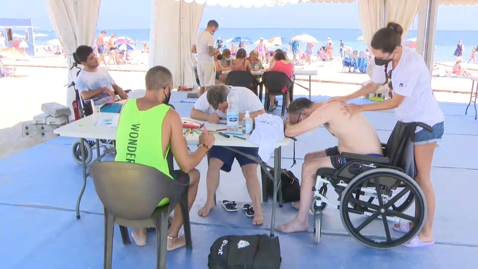 Imatge d'arxiu d'una platja accessible