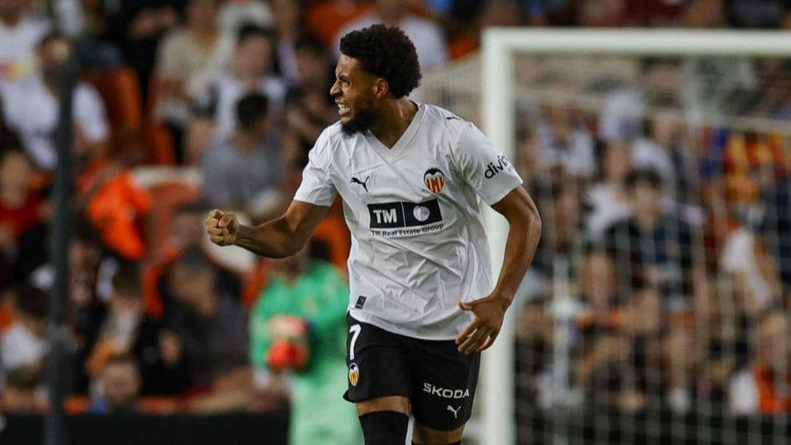 Danjuma celebra el gol