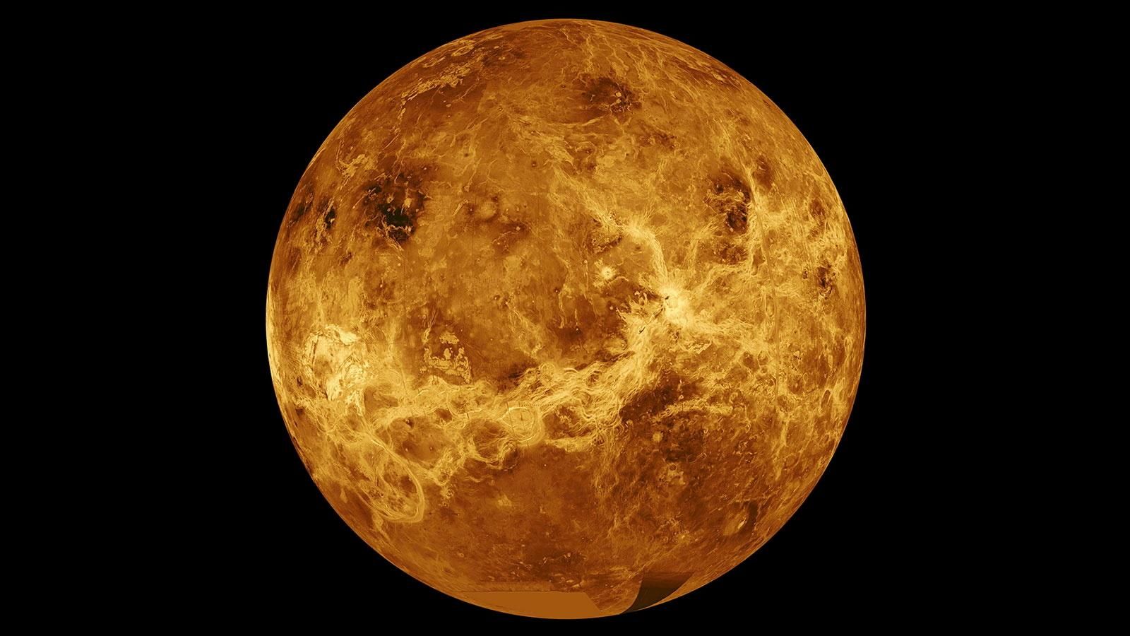 Imatge del planeta Venus a partir de les dades de la sonda Magellan
