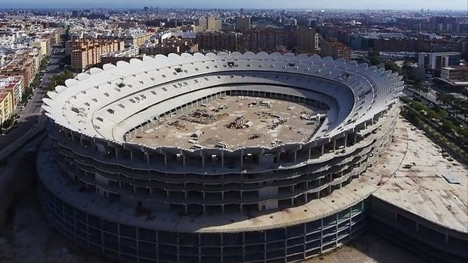 Obres del nou Mestalla