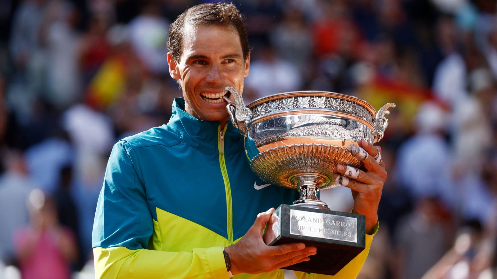 Rafa Nadal celebra la victòria
