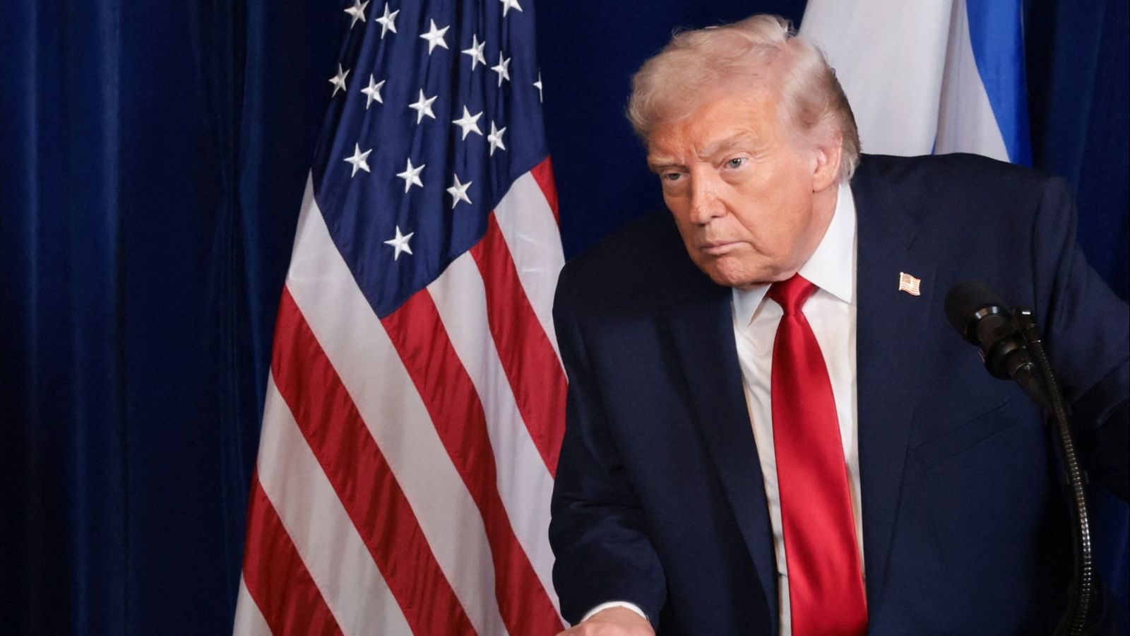 Trump, este dilluns a la mansió de Mar-a-Lago, a Florida