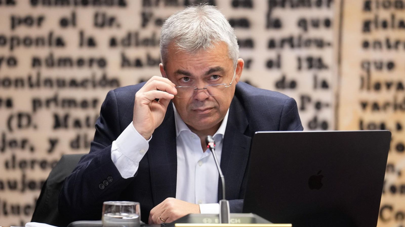 Santos Cerdán, este dimecres al Senat