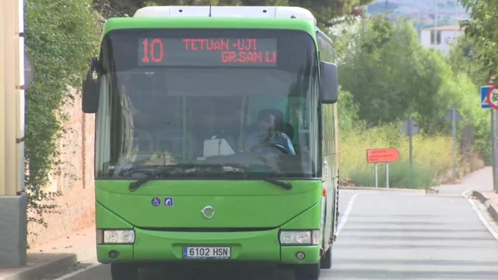 Autobus en direcció a la Universitat Jaume I