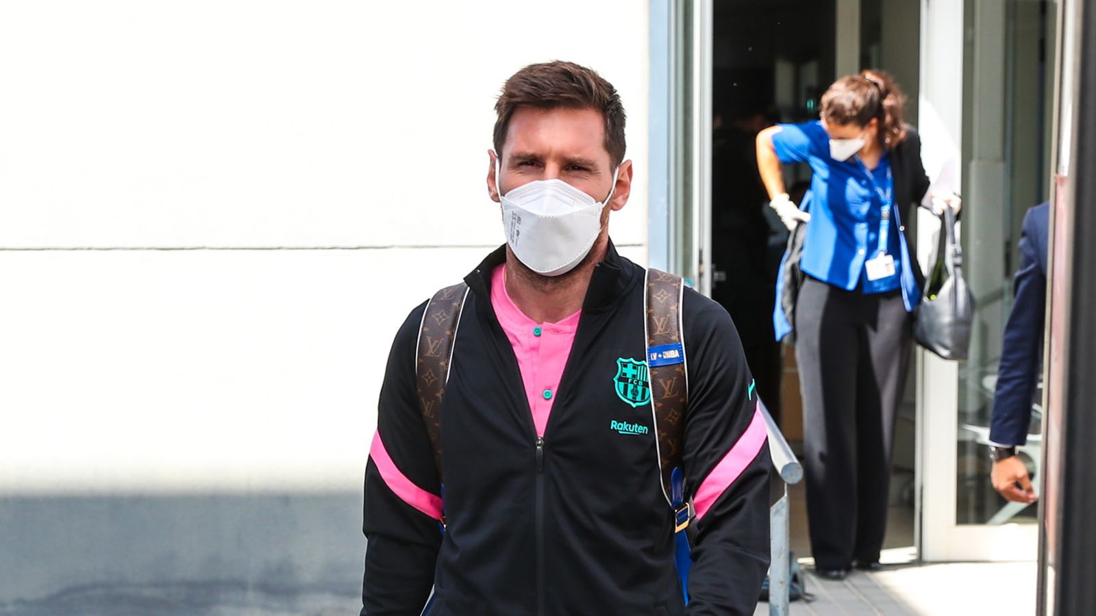 Leo Messi durant la concentració del FC Barcelona