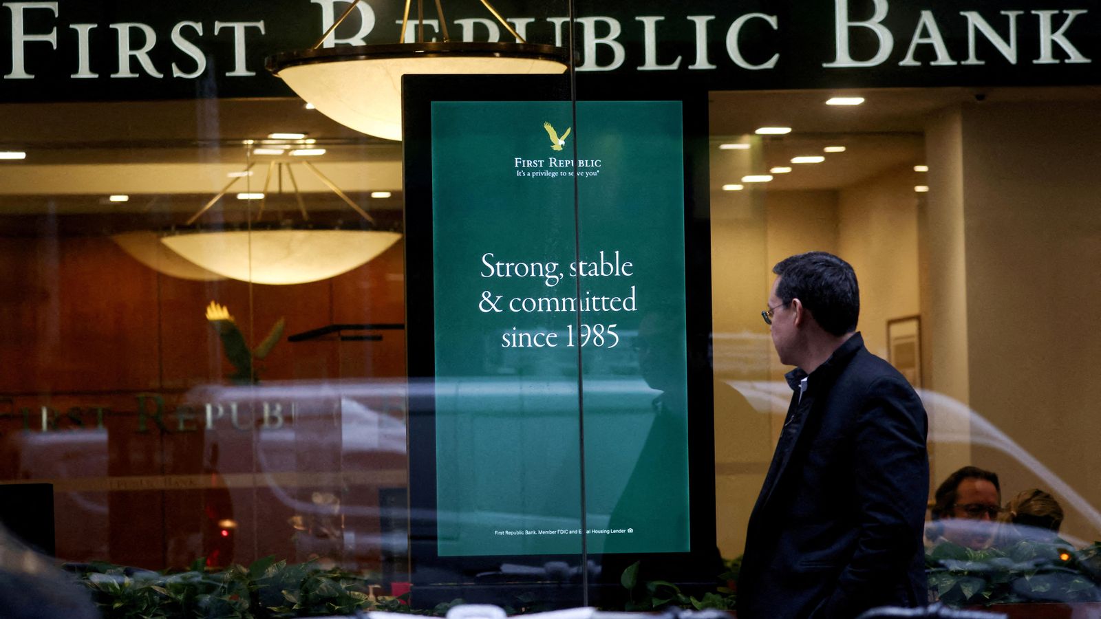 Una oficina del First Republic Bank als EUA