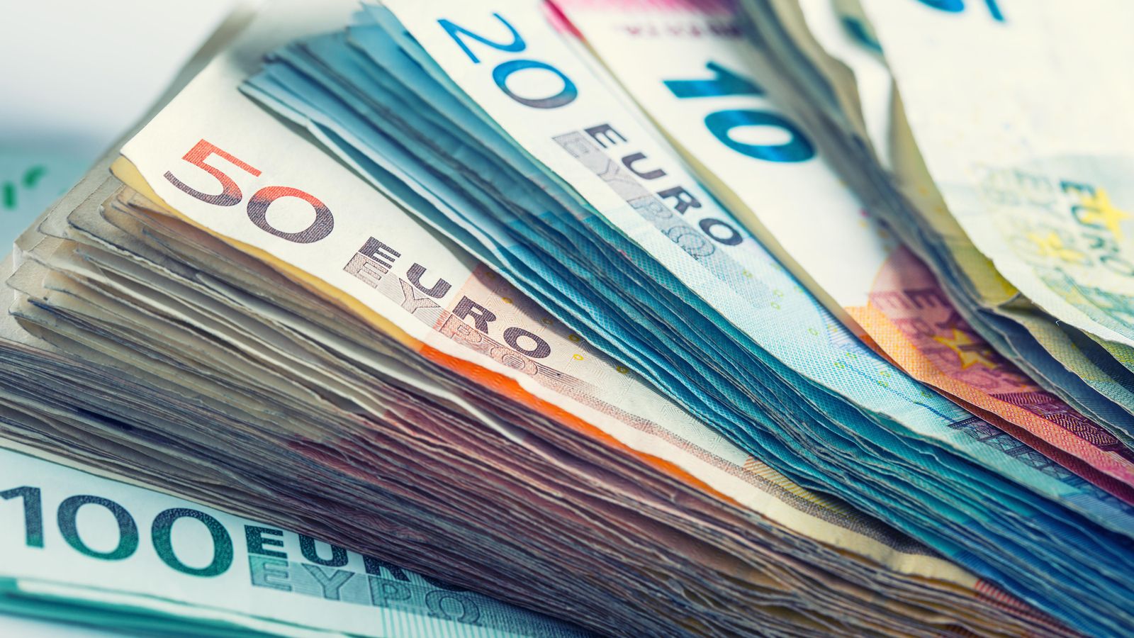 Grapat de bitllets d'euro