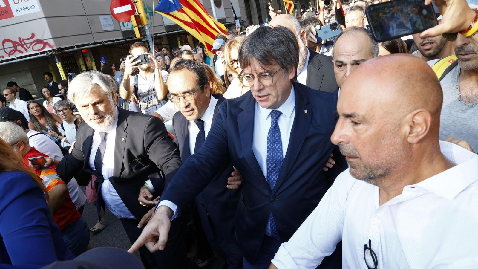 L'arribada de Puigdemont a Barcelona
