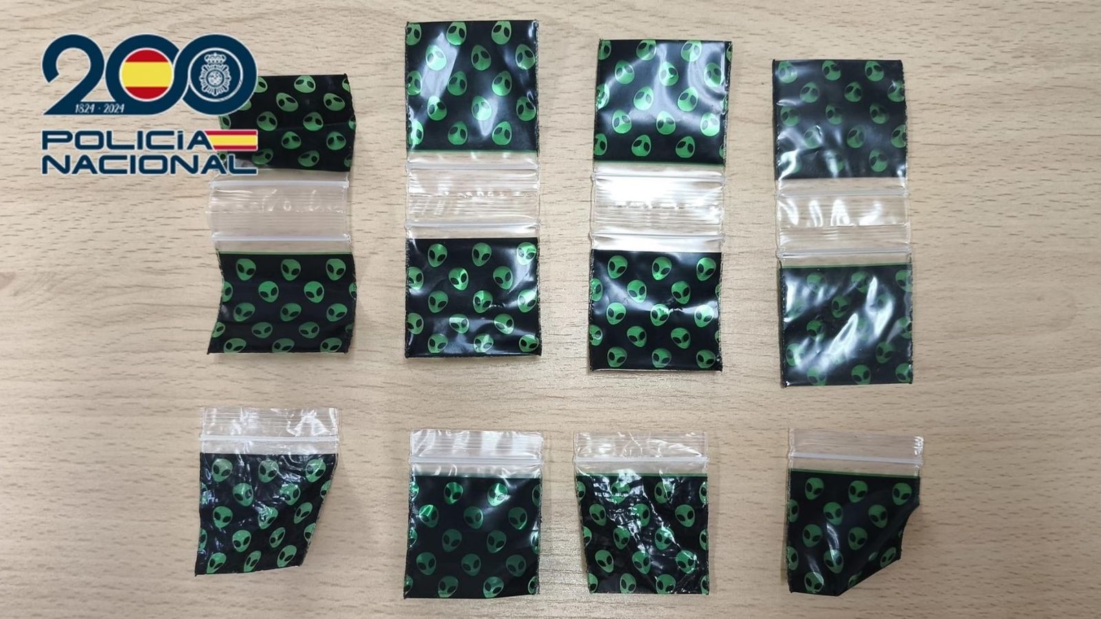 La droga interceptada per la policia a la menor