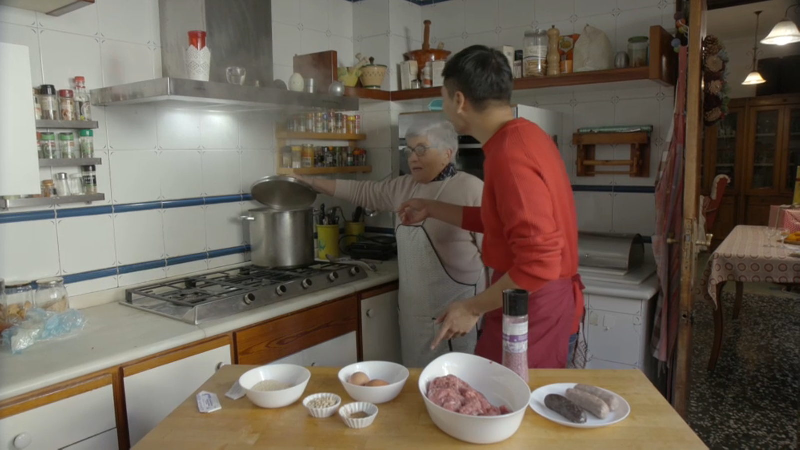 Preparatius de l'olla de Nadal