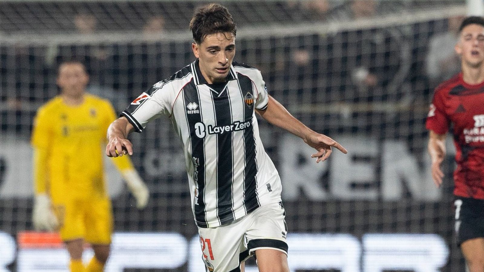 Cala, en el partit contra el Mirandés