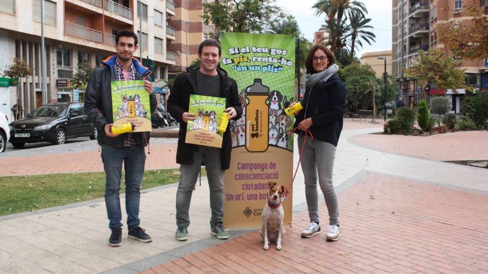 Presentació de la campanya de conscienciació ciutadana "Una orina, una botelleta"