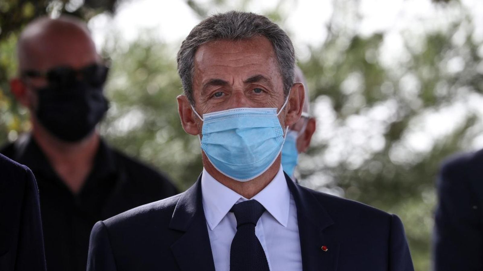 Sarkozy, durant l'homenatge a les víctimes de l'atemptat terrorista de Niça del 2016 el passat 29 d'octubre