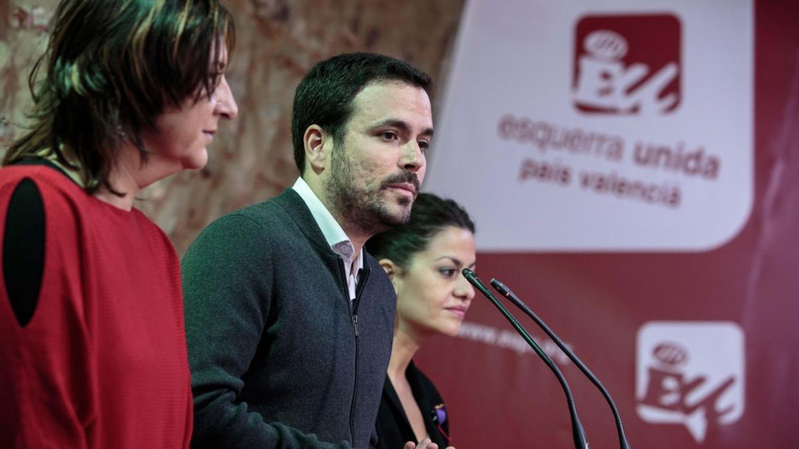 El coordinador general d'Esquerra Unida, Alberto Garzón, aquest dijous a València
