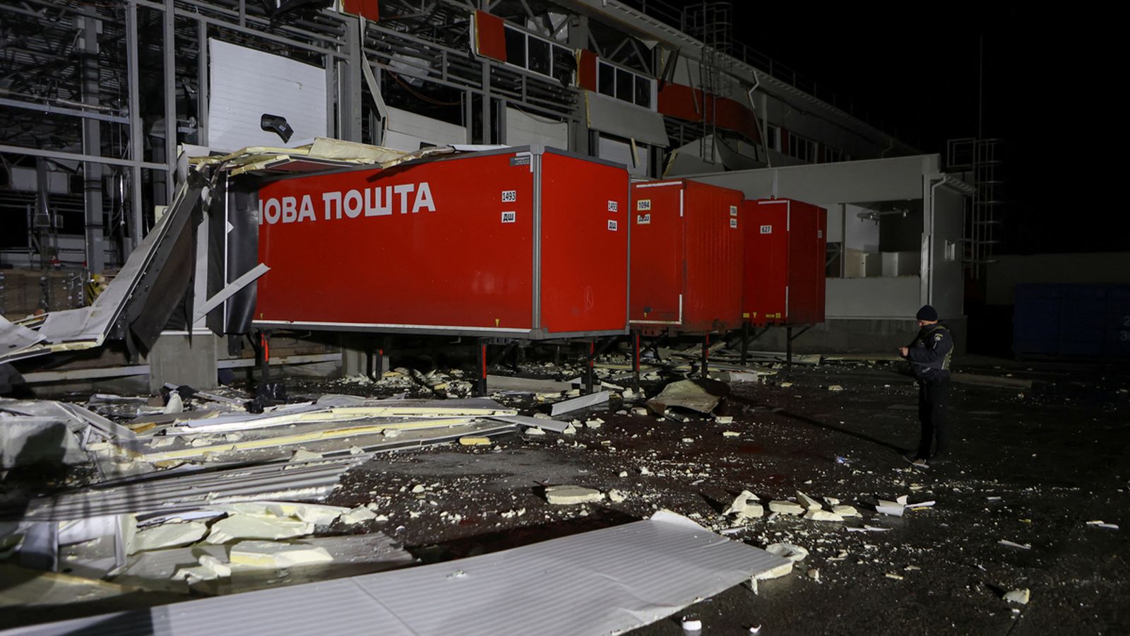 L'objectiu de l'atac rus va ser una terminal de l'empresa Nova Poshta