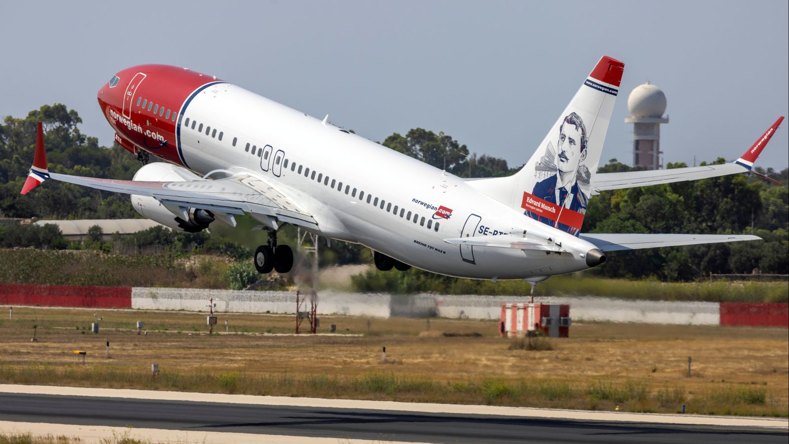 Imatge d'arxiu d'un avió de l'aerolínia Norwegian