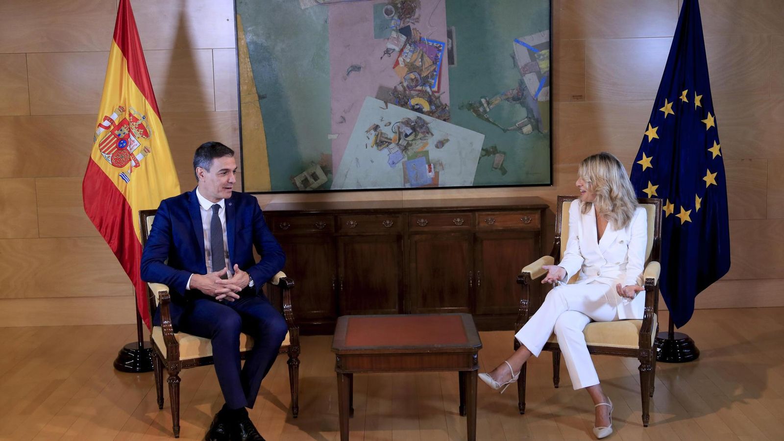 Pedro Sánchez i Yolanda Díaz, reunits aquest dimecres