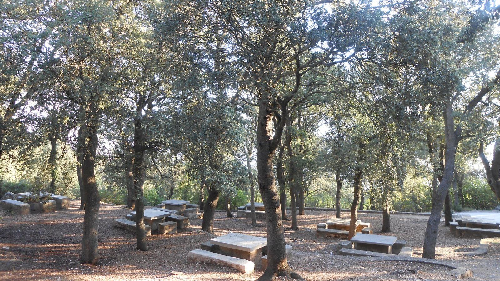 La glorieta dels paellers del parc natural de la Font Roja, a Alcoi, en una imatge d'arxiu